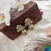 Vriksham Elegant Lotus Golden Look Fancy Earring-G20166